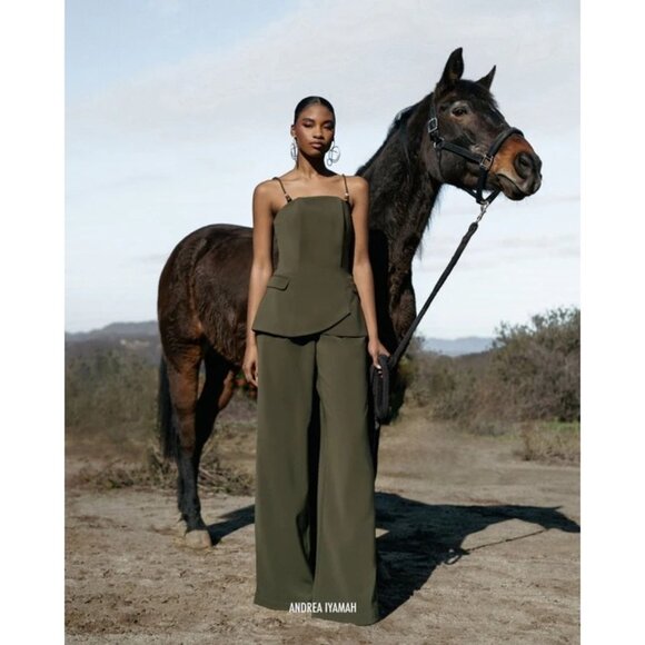 Andrea Iyamah Pants - AI-33. Andrea Iyamah Atta Bootcut Pants Small